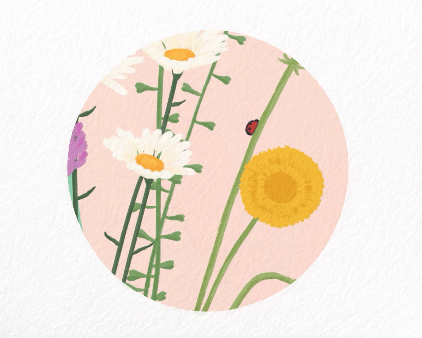 Pocket Full of Posies Gouache Art Print - Playful Whimsical Floral Wall Art